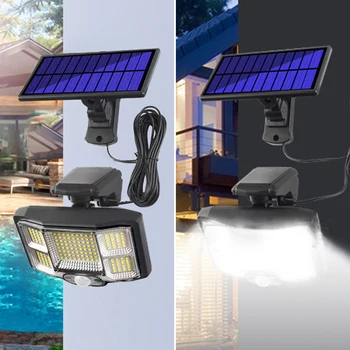 Solar Senzor de Mișcare în aer liber Lumini 192LED/192COB Solar de Securitate Lumini de Perete Cu Telecomanda Waterproof, Lumini de Inundații pentru Garaj, Curte