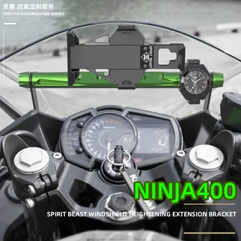 Spiritul Animal Motocicleta Parbriz extensia suportului Pentru Kawasaki Ninja 400 Deflector suport Parbriz GPS telefon suport