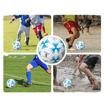 Sport Fotbal Impermeabil din Pvc Elastic Minge de Fotbal pentru Formare Profesională, Concursuri Dimensiune 5 Oficial de Fotbal pentru Adulți