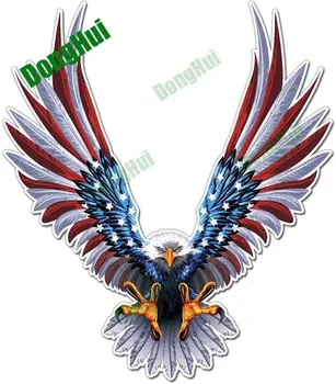 Steagul American vultur plesuv, vulturul cu aripile întinse auto motociclete portbagaj casca placă de surf laptop, frigider portbagaj autocolant