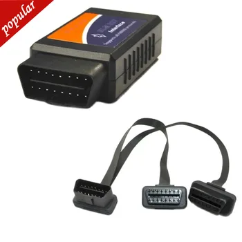 Super Bluetooth Elm 327 Adaptor OBD Cablu Salva Pachet De ELM327 V2.1 Cititor de Cod Și OBD2 16pin Cablu prelungitor Instrument de Diagnosticare Auto