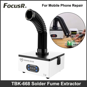 TBK-668 Nefumători Purificator Mare de Filtrare pentru Laser Separarea Mașină de Reparații Telefon Înlocuiți de Sudura Portabil Fum Fume Extractor