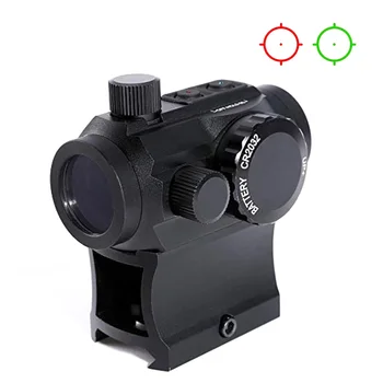 Tacitical 1X20 Green Dot Red Dot Schimbătoare 4 MOA Vedere Reflex cu Reticul Iluminat Pentru 20mm Picatinny Weaver Feroviar de Vânătoare