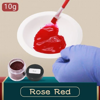 Tesatura Pigment Colorant Rose Red 10g pentru Vopsirea Hainelor,Pene,Bambus,ouă și Repara Haine Vopsea pe bază de Acril