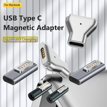 Tip C Magnetic USB PD Adaptor pentru 2 1 MacBook C USB de sex Feminin de Încărcare Rapidă 60W Magnet Plug Converter