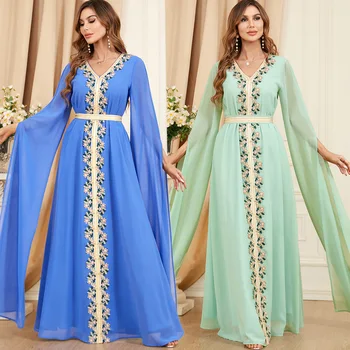 Toamna Maroc Rochie De Femei Musulmane Cu Rochii Petrecere Rochii Cu Maneci Lungi Abayas Dubai Turcia Islam Caftan Robe Longue Vestidos Oaspeți Dispun De Facilități Moderne
