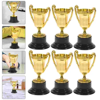 Trofeul Trofee De Atribuire Copil Jucării De Plastic Mini De Aur Sport Fotbal Cupa Recompensa Câștigătorului De Fotbal Copil Jucărie De Baseball Premii Cupe