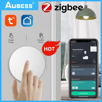 Tuya ZigBee Butonul Scenă Inteligent Comutator Cu Baterie Multi-scena de Legătură fără Fir Control de la Distanță Inteligent Smart Home Switch-uri