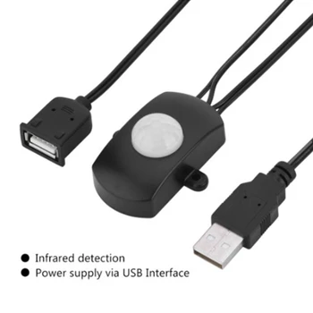 USB LED Strip Lumini Automate de Mișcare a Corpului Usor de instalat