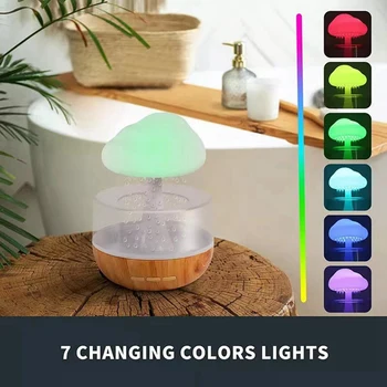 USB Umidificator Aromaterapie Colorate Lumina de Noapte de Relaxare Cu Calmant Picătură de Apă Sunete