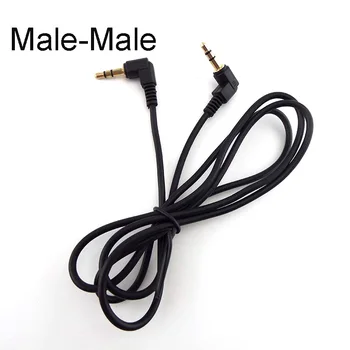 Unghi de 90 de Grade 0,5 M 1M Cablu Audio 3.5 mm de sex Masculin de sex Masculin Masina AUX Stereo Speaker MP4 MP5 Linie Audio Cablu PVC