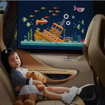 Universal Auto Parasolar Capac Cutie Cortina Ventuza Desene Animate Dovada Geam Lateral Culisant De Acoperire Pentru Copii Pentru Copii