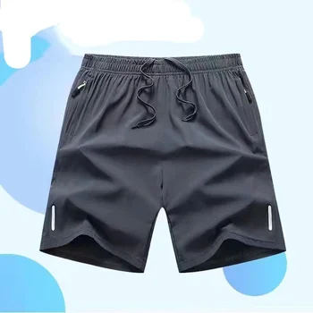 Vara Oamenii de pe Plajă Homme de Gheață Rece Confortabil Respirabil Stretch Slim Fit Sport Funcționare Culturism pantaloni Scurți pentru Plus Dimensiune M-8XL