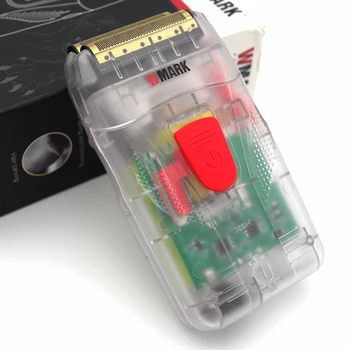 WMARK NG-987T corp Transparent de Ras pentru Bărbați Mașină de Încărcare USB aparat de Ras Electric cu Acumulator Profesional de Tuns Masina