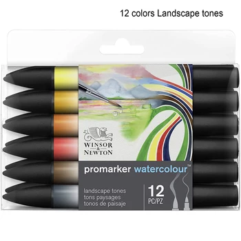 Winsor & Newton 6/12/24 culori Promarker Watercolor Marker Dublu Sfaturi