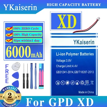 YKaiserin Baterie de 6000mAh pentru GPD XD pentru GPD Baterie pentru Gpd XD Batterij +numărul de Urmărire