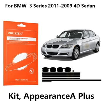 ZHUAIYA Margine a Ușii Paznicii Mânerul Ușii Cupa Vopsea de Protecție de Film TPU PPF Pentru BMW Seria 3 2011-2009 4D Sedan masina assecories