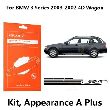 ZHUAIYA Margine a Ușii Paznicii Mânerul Ușii Cupa Vopsea de Protecție de Film TPU PPF Pentru BMW Seria 3 2003-2002 Wagon 4D