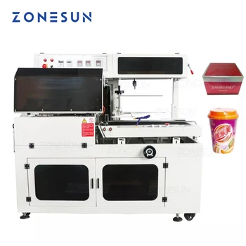 ZONESUN ZS450 L-Etanșare de Tip Masina de debitat Automata Folie termocontractibila Ambalaj Cosmetice Carte Băutură Alimente Software-ul Mașină de Ambalare