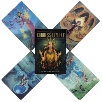 Zeița Templu Oracle Carduri 45 Punte De Tarot Engleză Viziuni Divinație Ediție Borad Jocuri