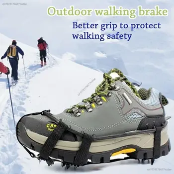 În Aer Liber Crampoane Anti-Alunecare Pantofi Acoperi 24 De Dinți De Gheață De Prindere Zăpadă Gheare Pantofi Vârfuri De Munte, Alpinism, Pescuit, Activități În Aer Liber