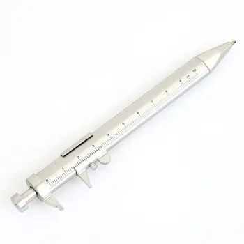 Șubler cu Vernier Multifuncțional Gel Stilou cu Cerneală Roller Pix Papetărie Practice Portabil 0.5 mm, Pix Slide Etrier Pen